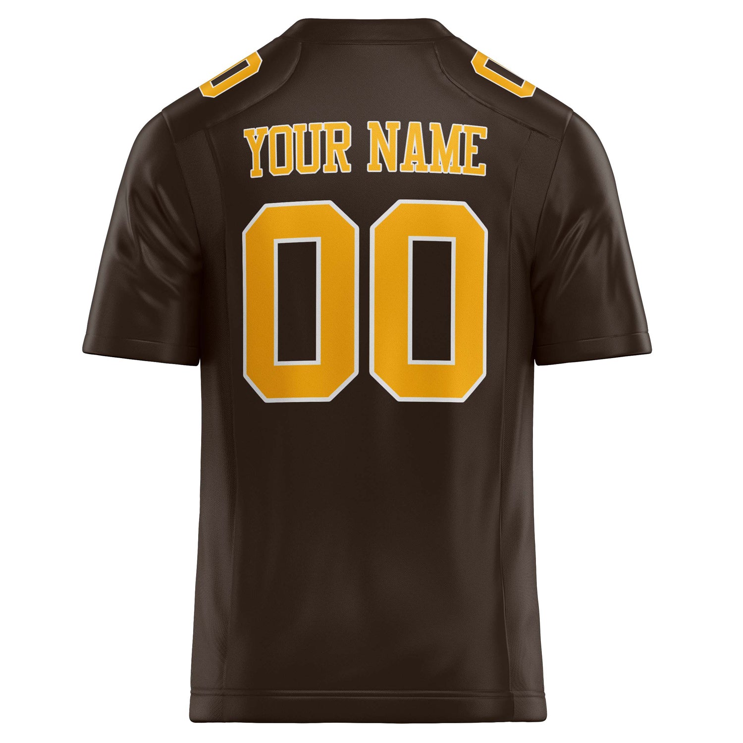 Personalized gold & Solid Colour Football Jersey
