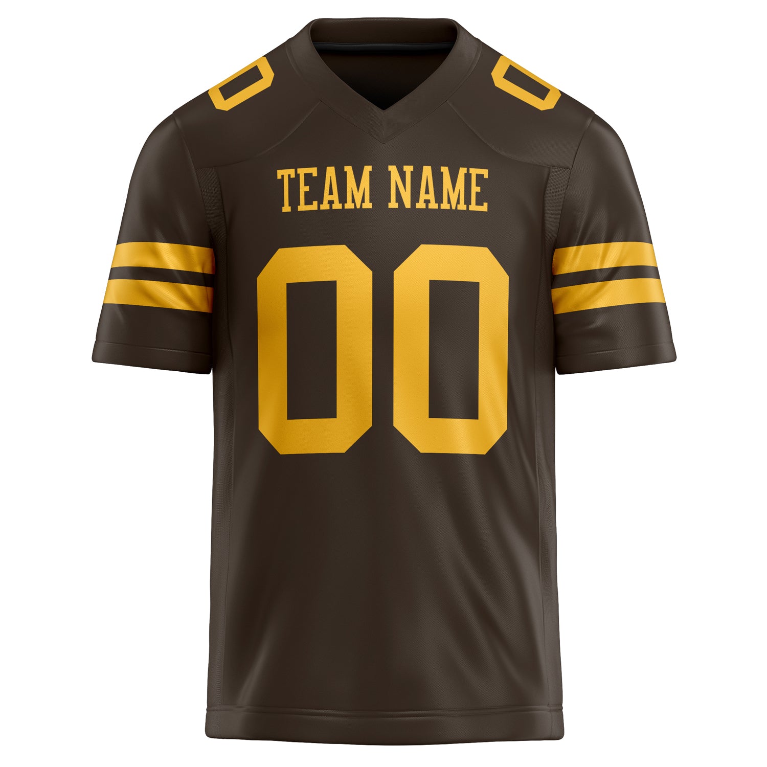 Personalized gold & Solid Colour Football Jersey