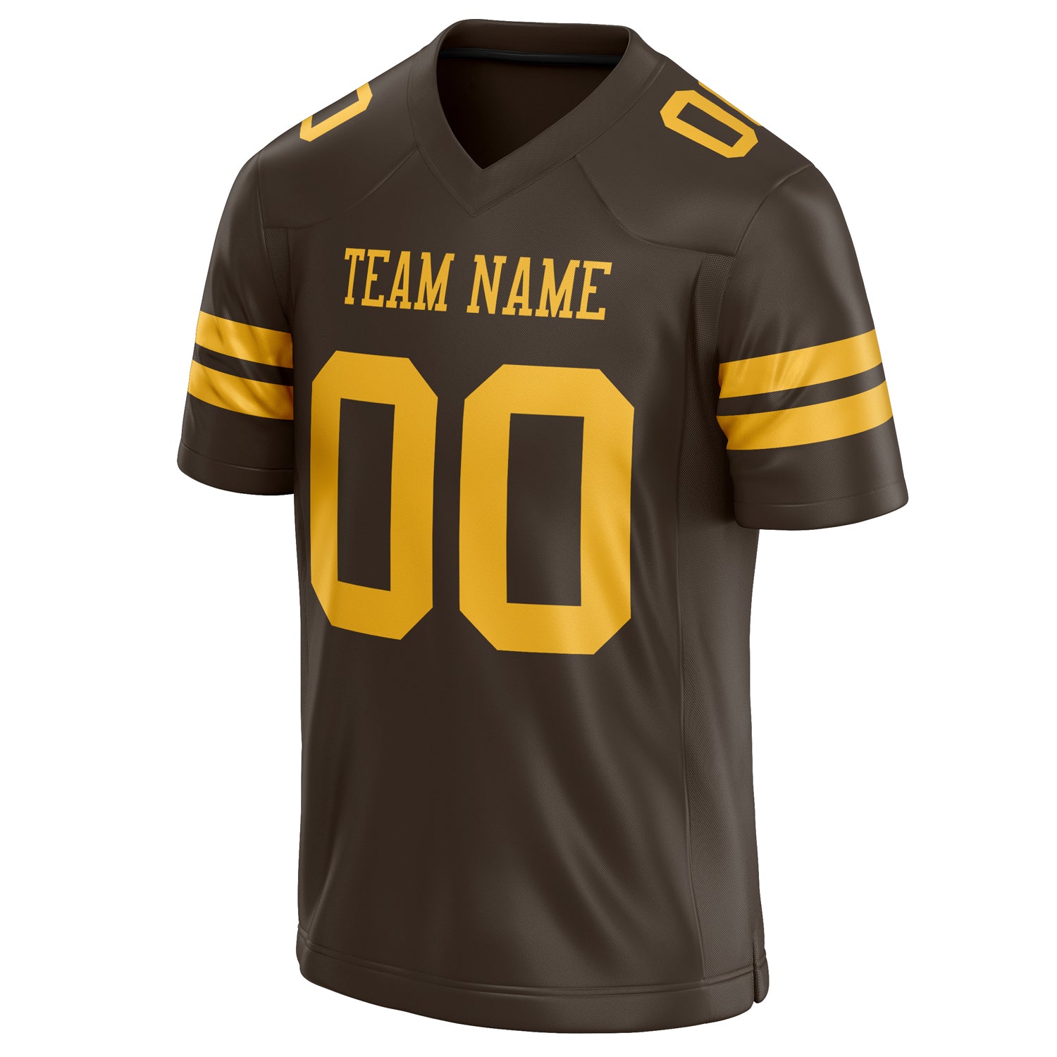 Personalized gold & Solid Colour Football Jersey