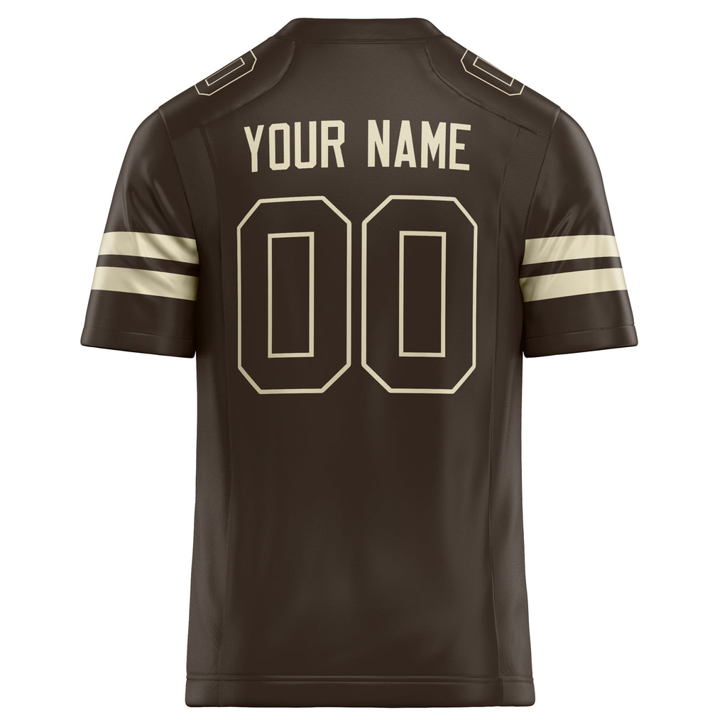Personalized cream & Solid Colour Football Jersey