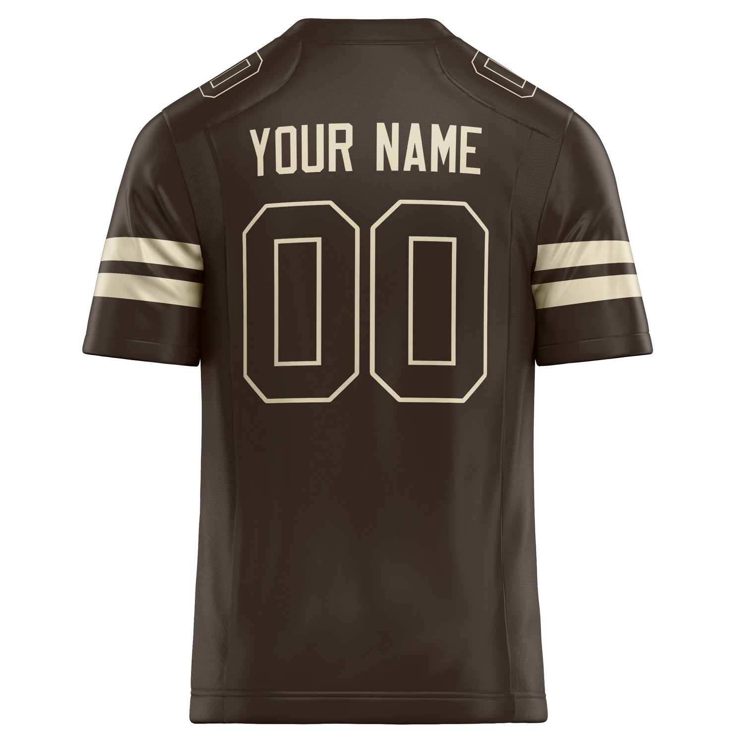 Personalized cream & Solid Colour Football Jersey