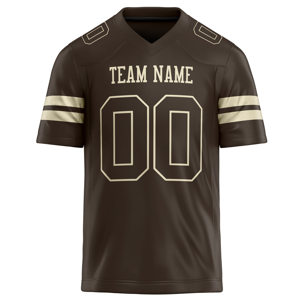 Personalized cream & Solid Colour Football Jersey