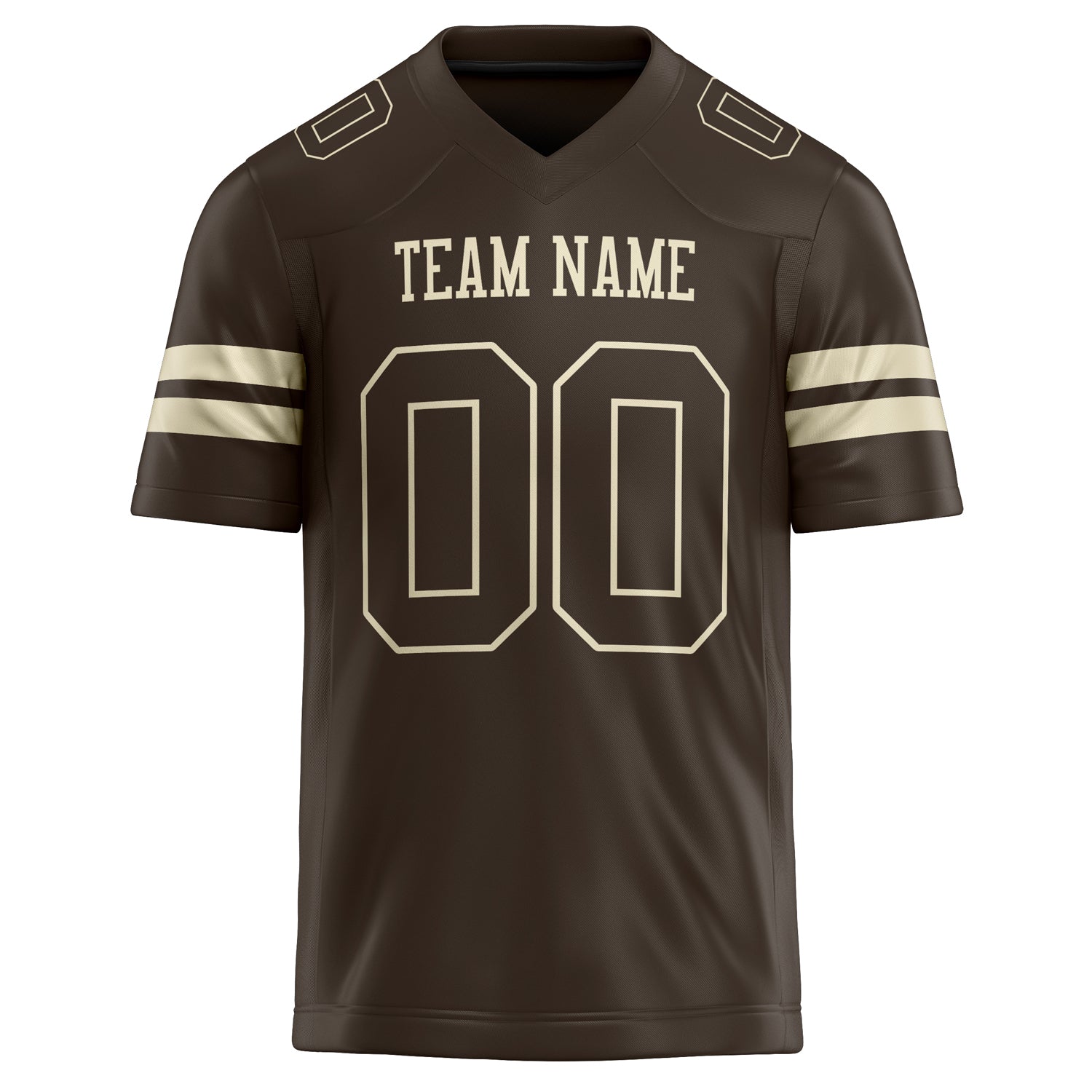 Personalized cream & Solid Colour Football Jersey