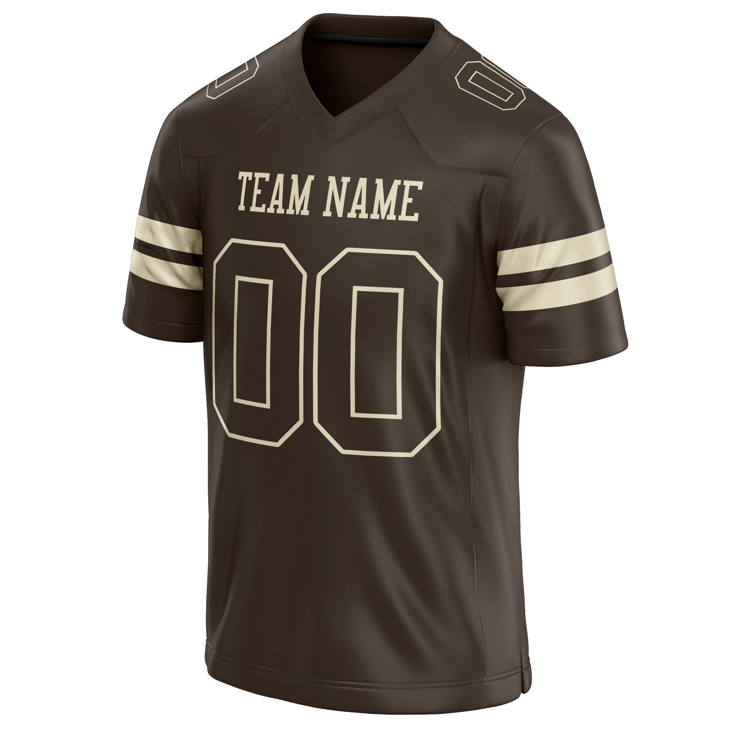 Personalized cream & Solid Colour Football Jersey