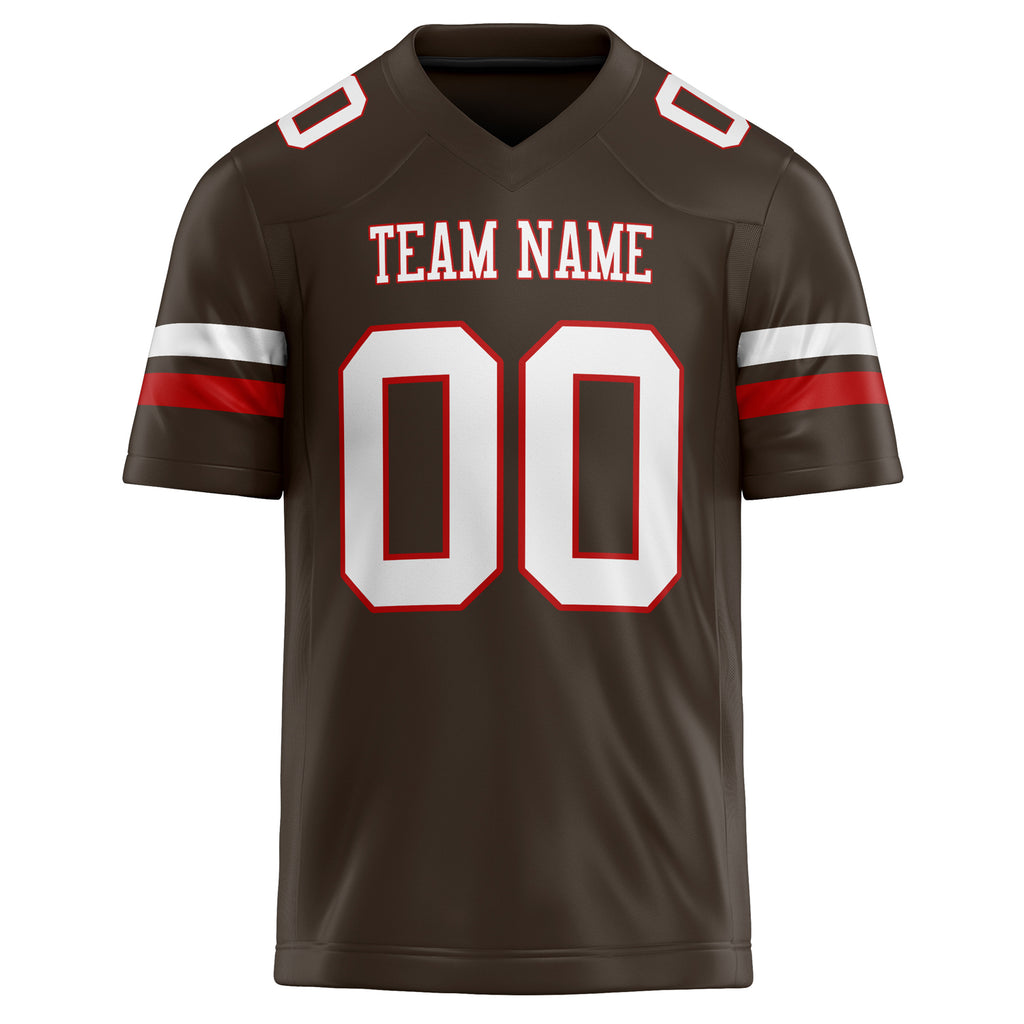 Personalized White & Solid Colour Football Jersey