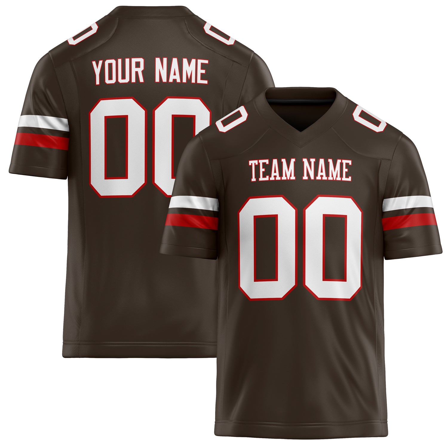 Personalized White Solid Colour Football Jersey FT02240730BR045