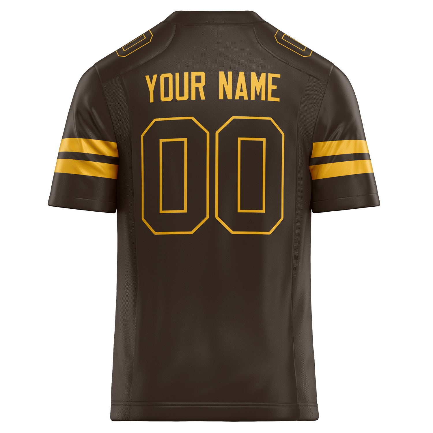 Personalized gold & Solid Colour Football Jersey