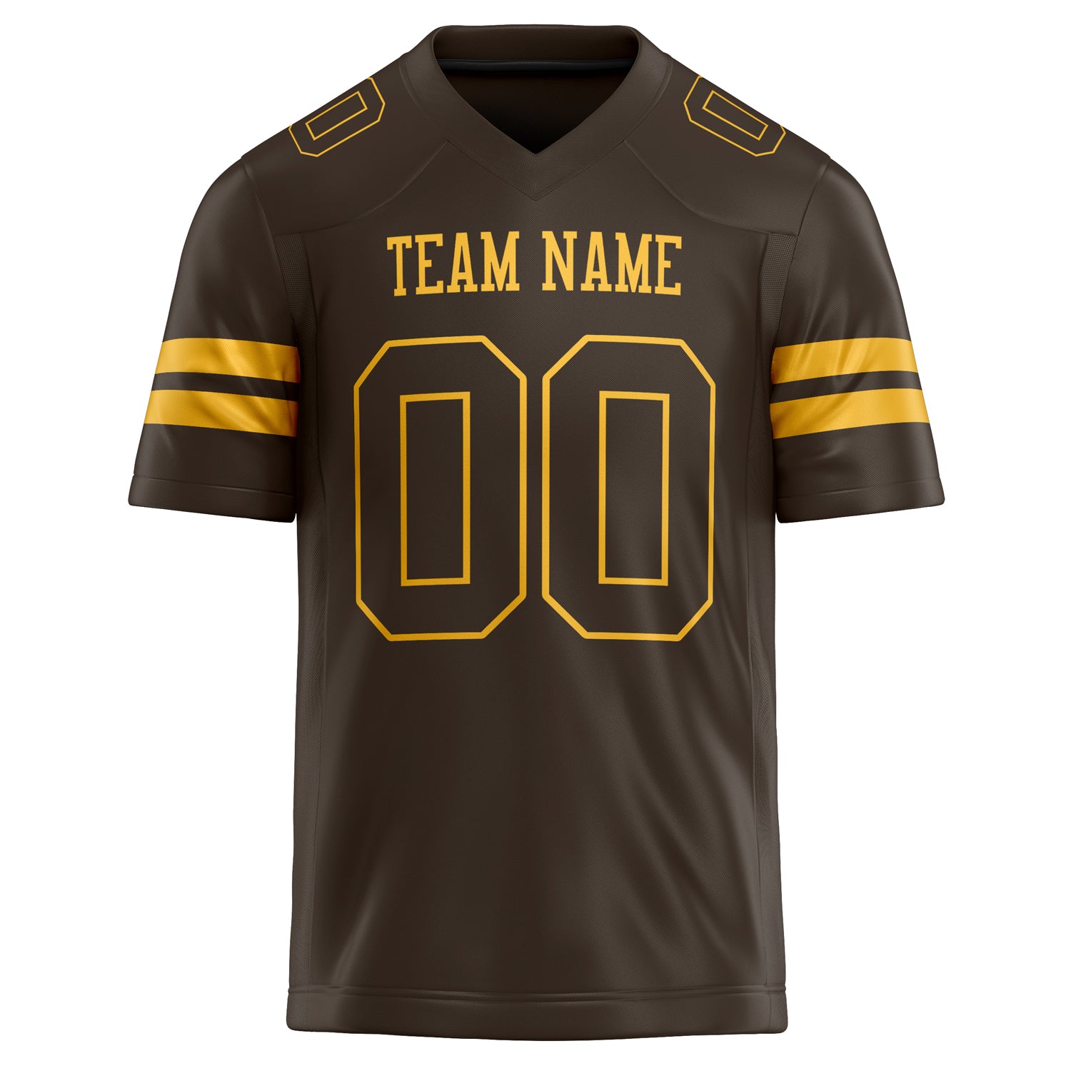 Personalized gold & Solid Colour Football Jersey