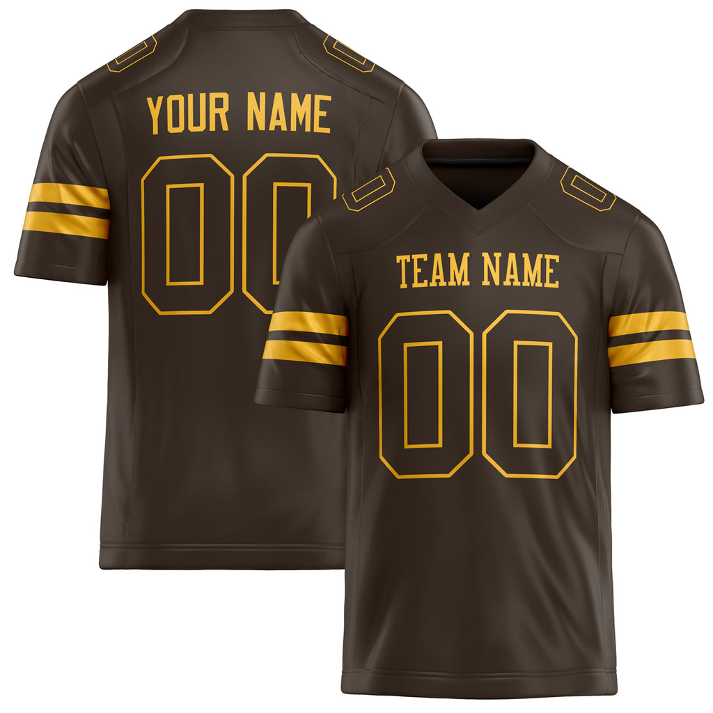 Personalized gold Solid Colour Football Jersey FT02240730BR046