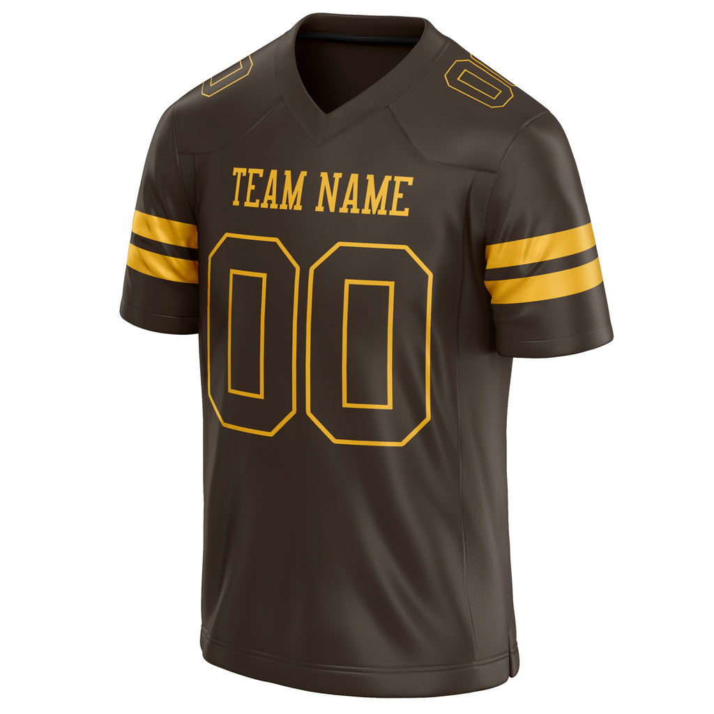 Personalized gold & Solid Colour Football Jersey