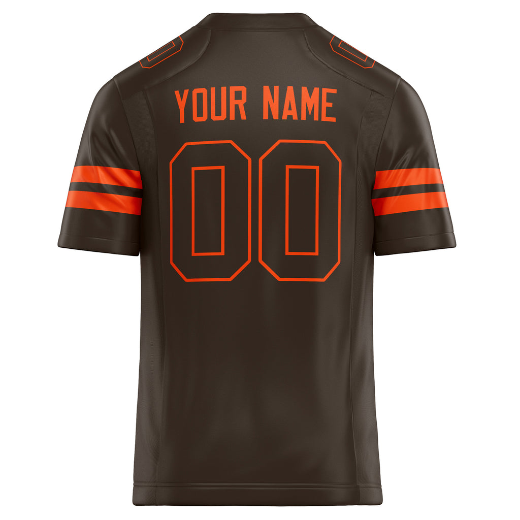 Personalized orange & Solid Colour Football Jersey