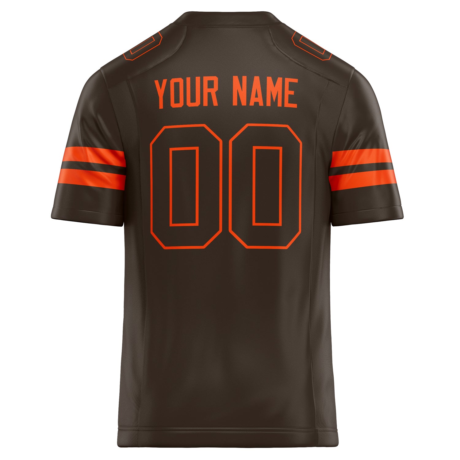 Personalized orange & Solid Colour Football Jersey