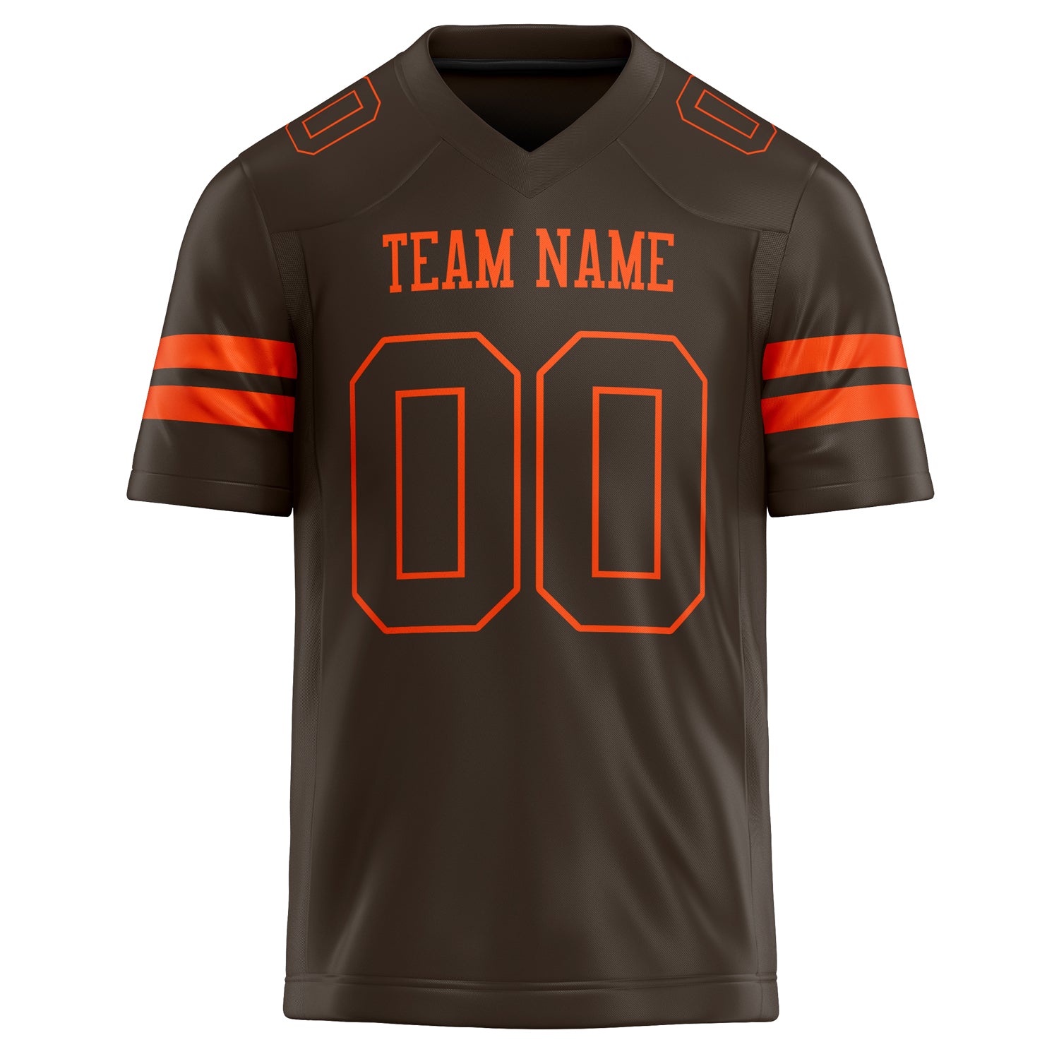 Personalized orange & Solid Colour Football Jersey