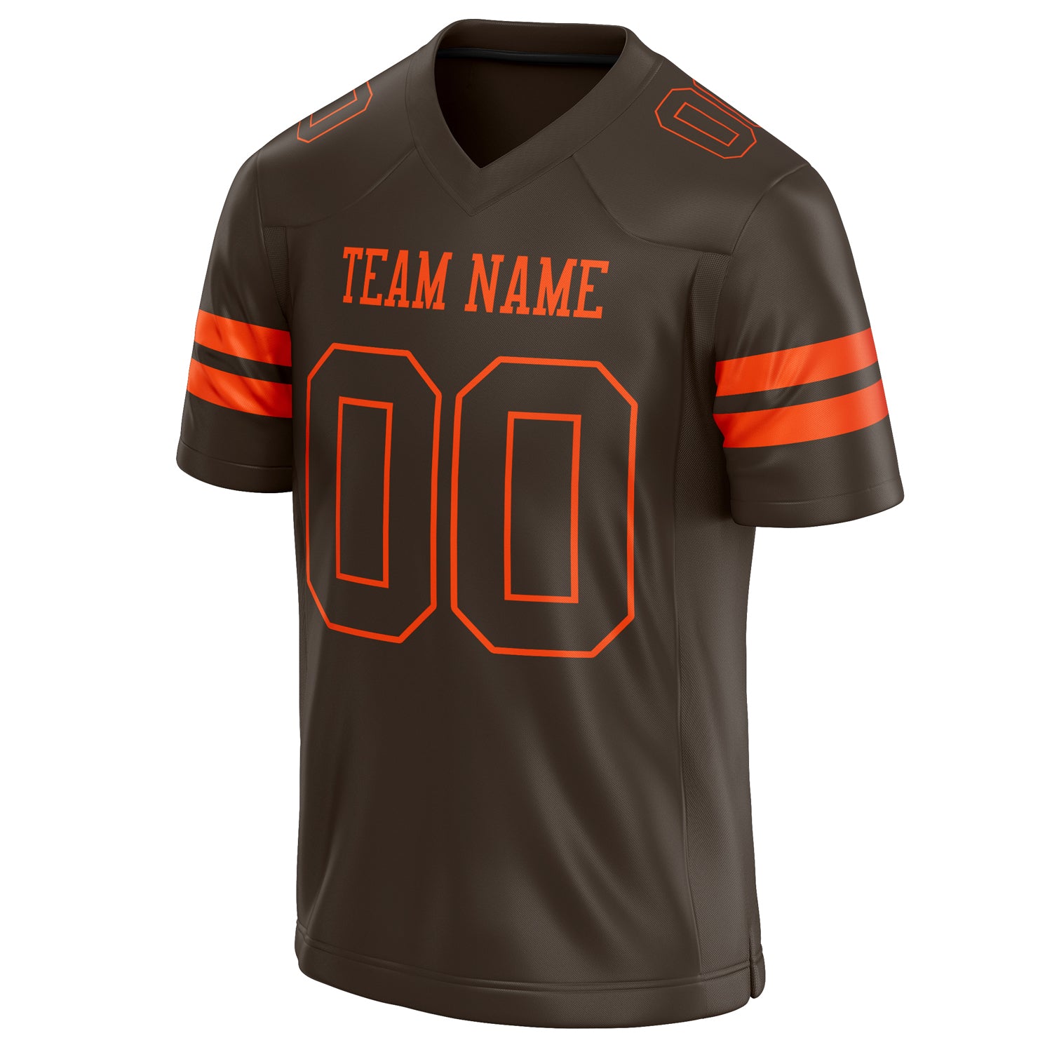 Personalized orange & Solid Colour Football Jersey