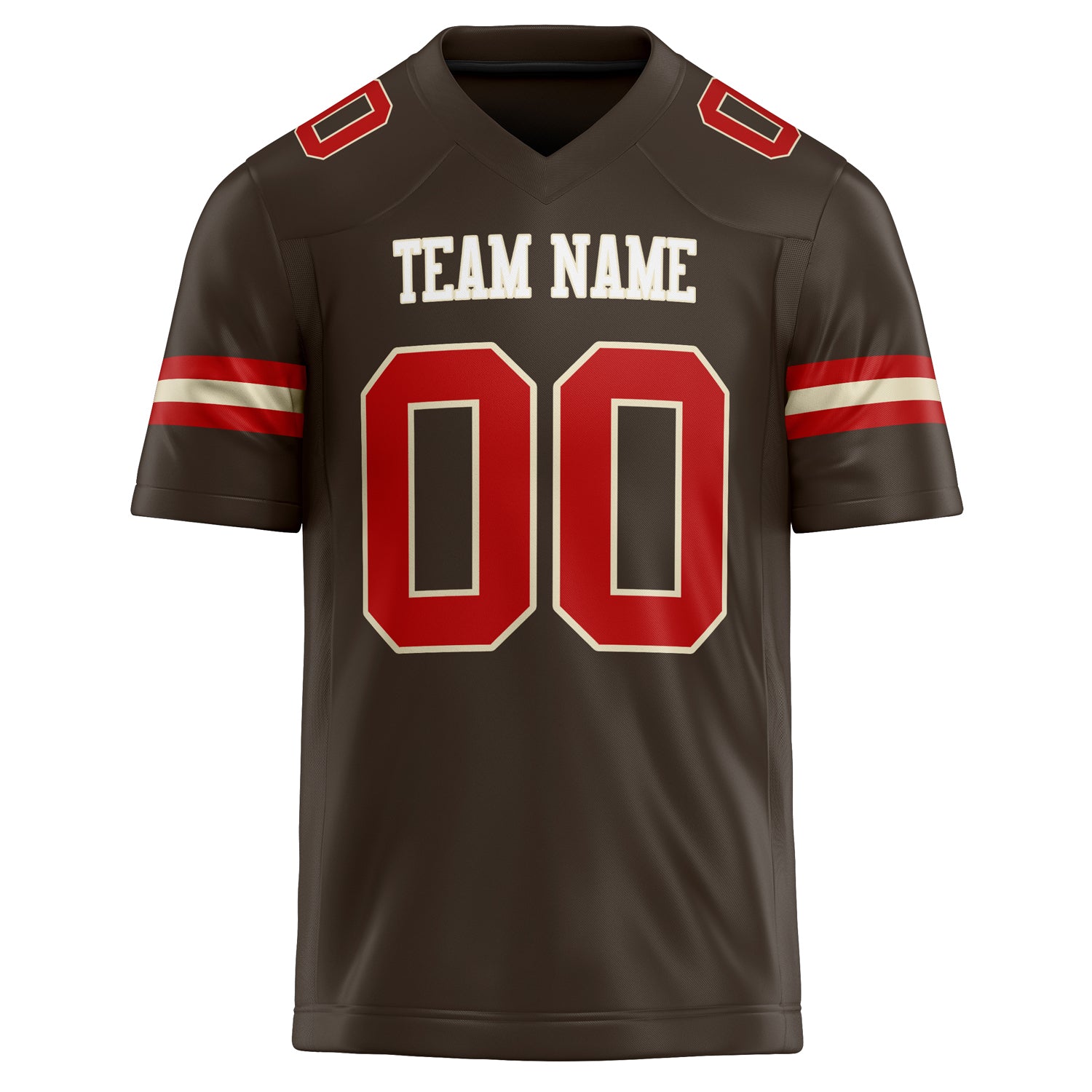 Personalized red & Solid Colour Football Jersey