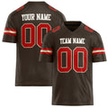 Personalized red Solid Colour Football Jersey FT02240730BR048