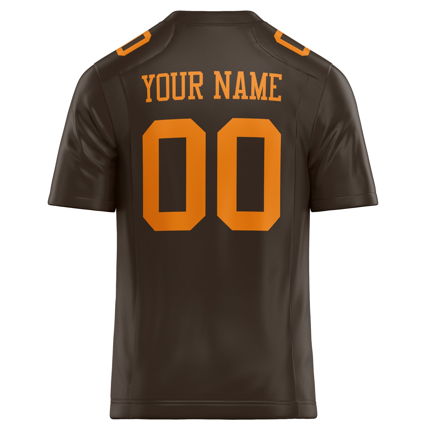 Personalized orange & Solid Colour Football Jersey
