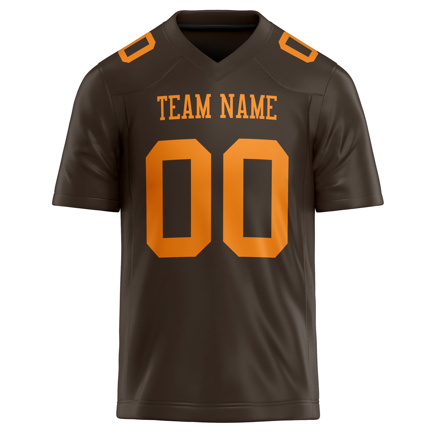 Personalized orange & Solid Colour Football Jersey