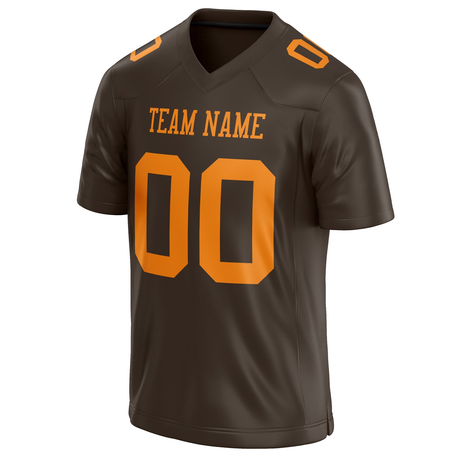 Personalized orange & Solid Colour Football Jersey