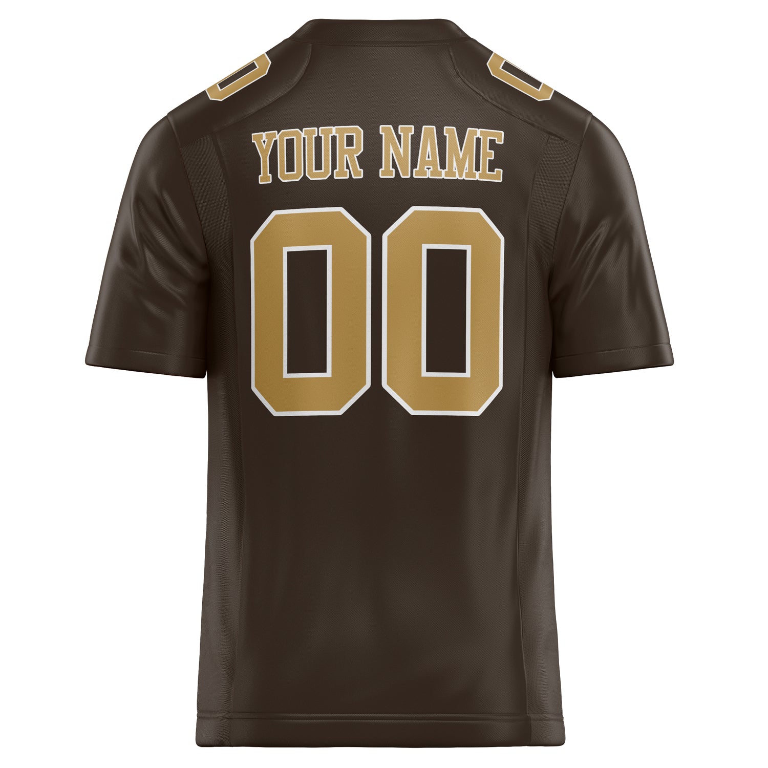Personalized brown & Solid Colour Football Jersey