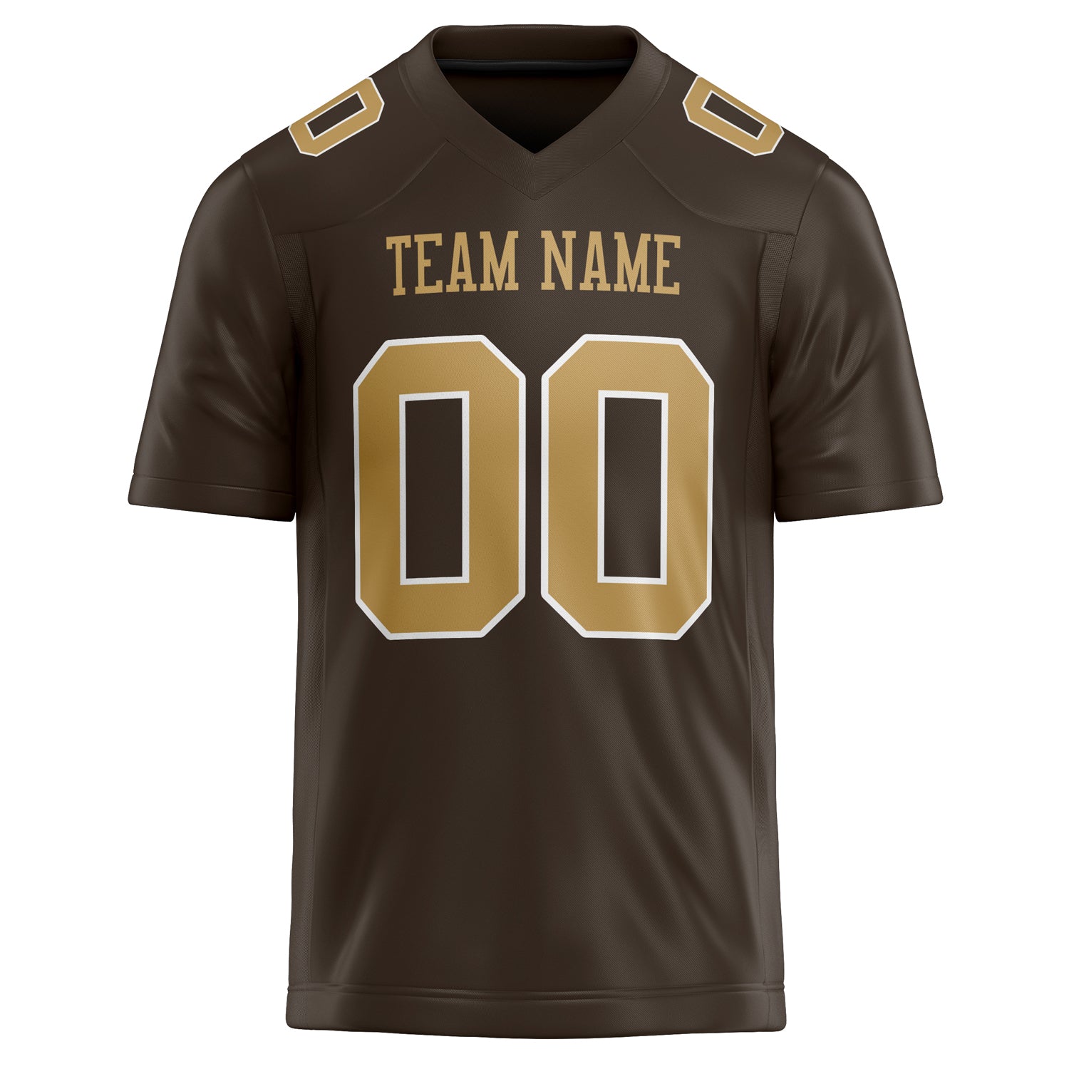 Personalized brown & Solid Colour Football Jersey