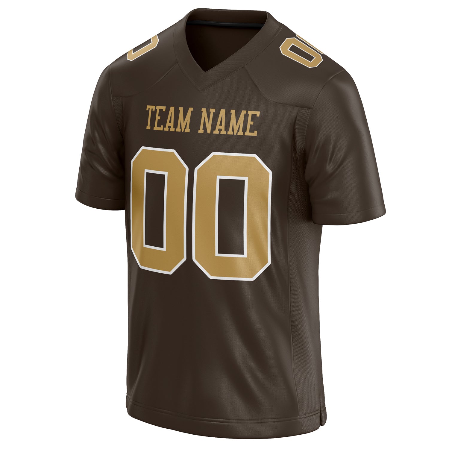 Personalized brown & Solid Colour Football Jersey
