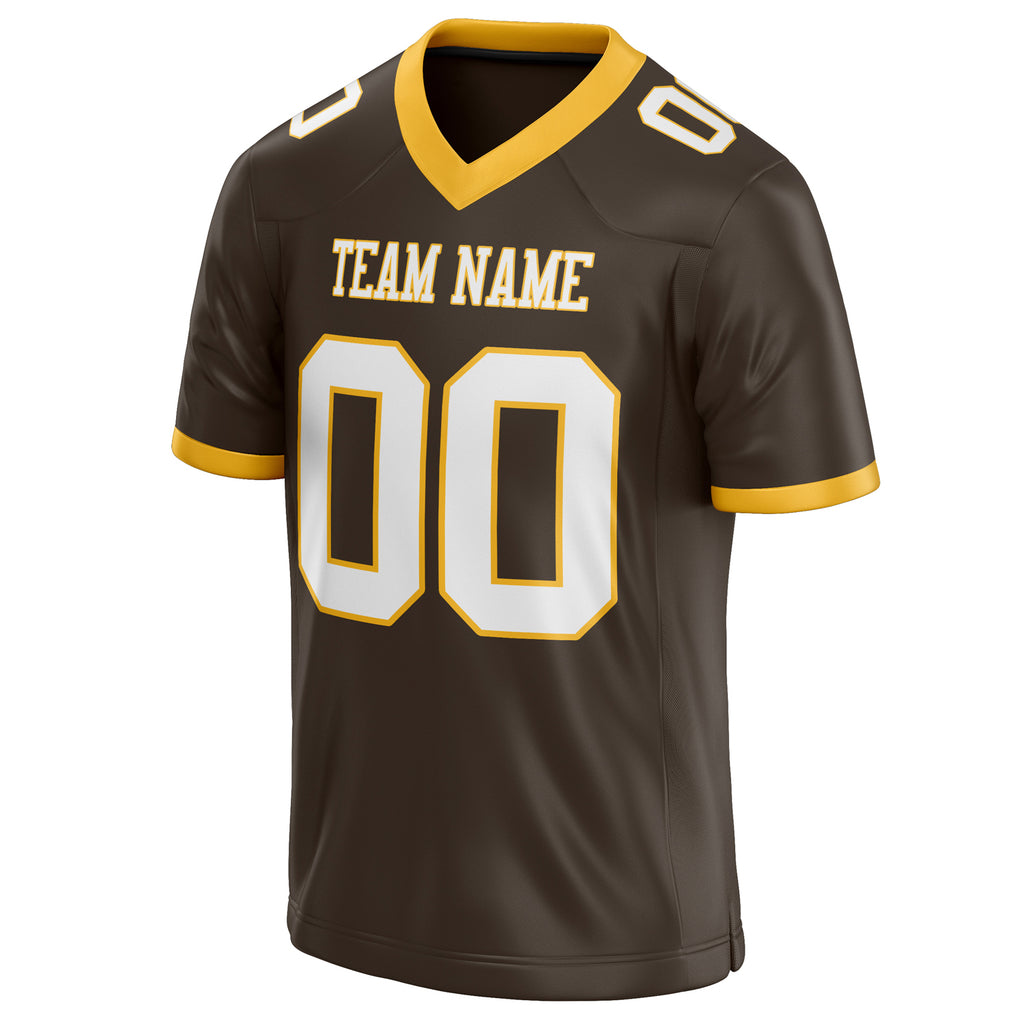 Personalized White & Solid Colour Football Jersey