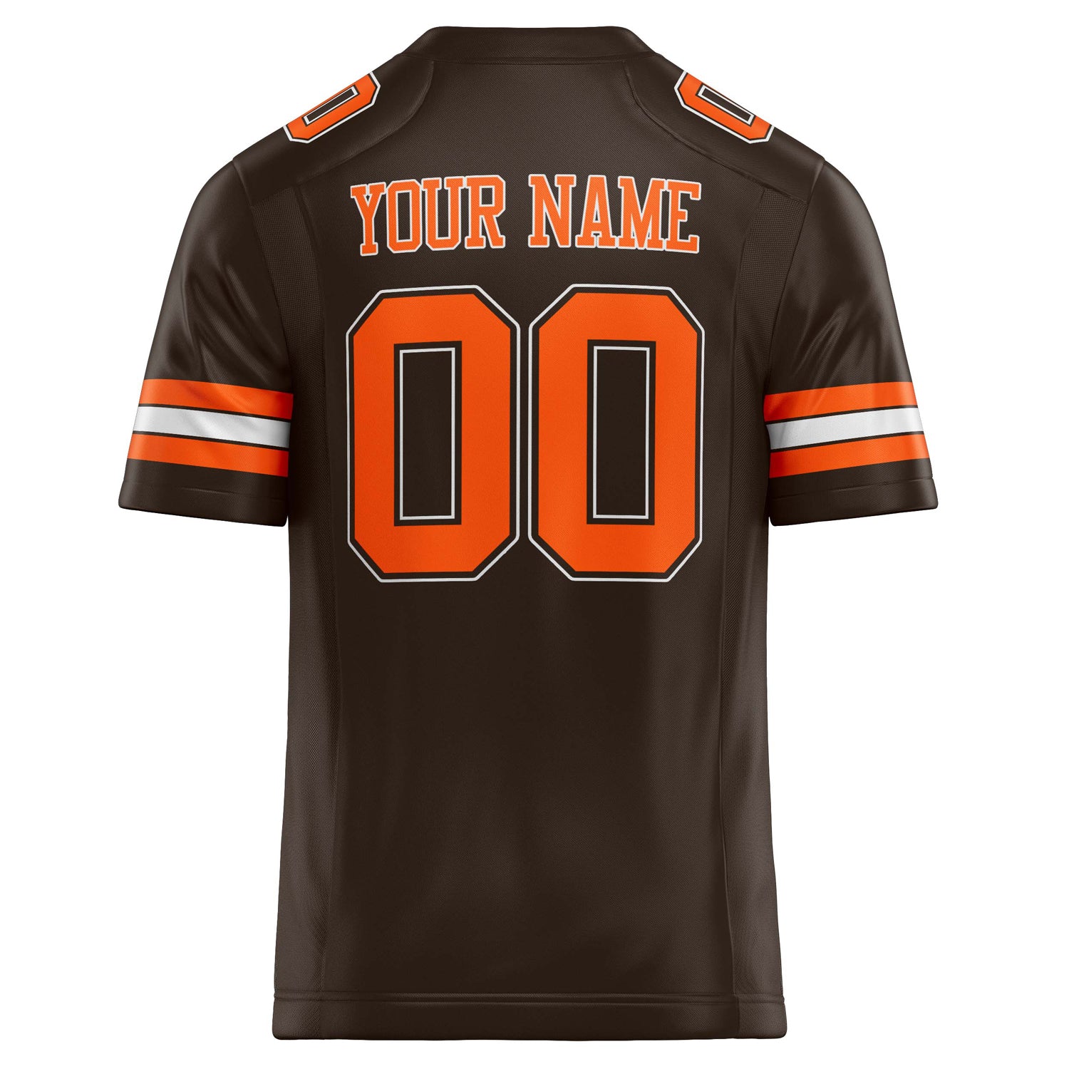 Personalized orange & Solid Colour Football Jersey
