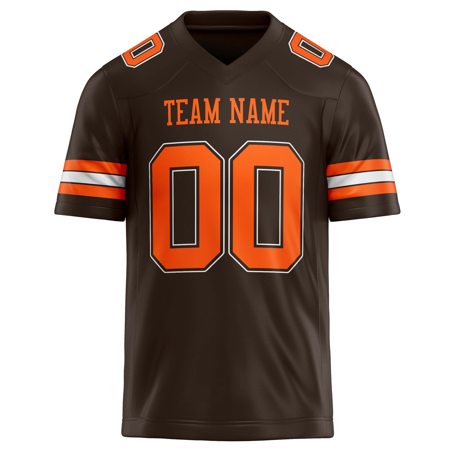 Personalized orange & Solid Colour Football Jersey