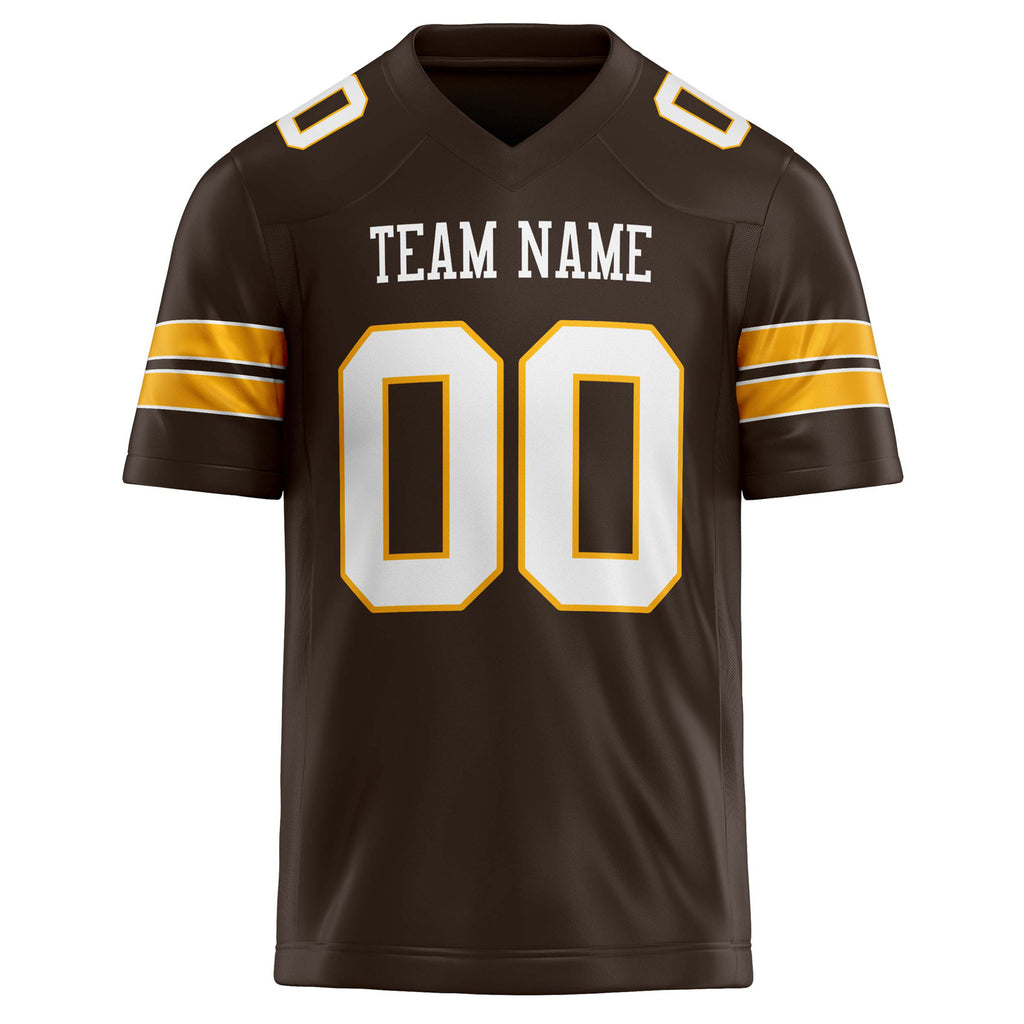 Personalized White & Solid Colour Football Jersey