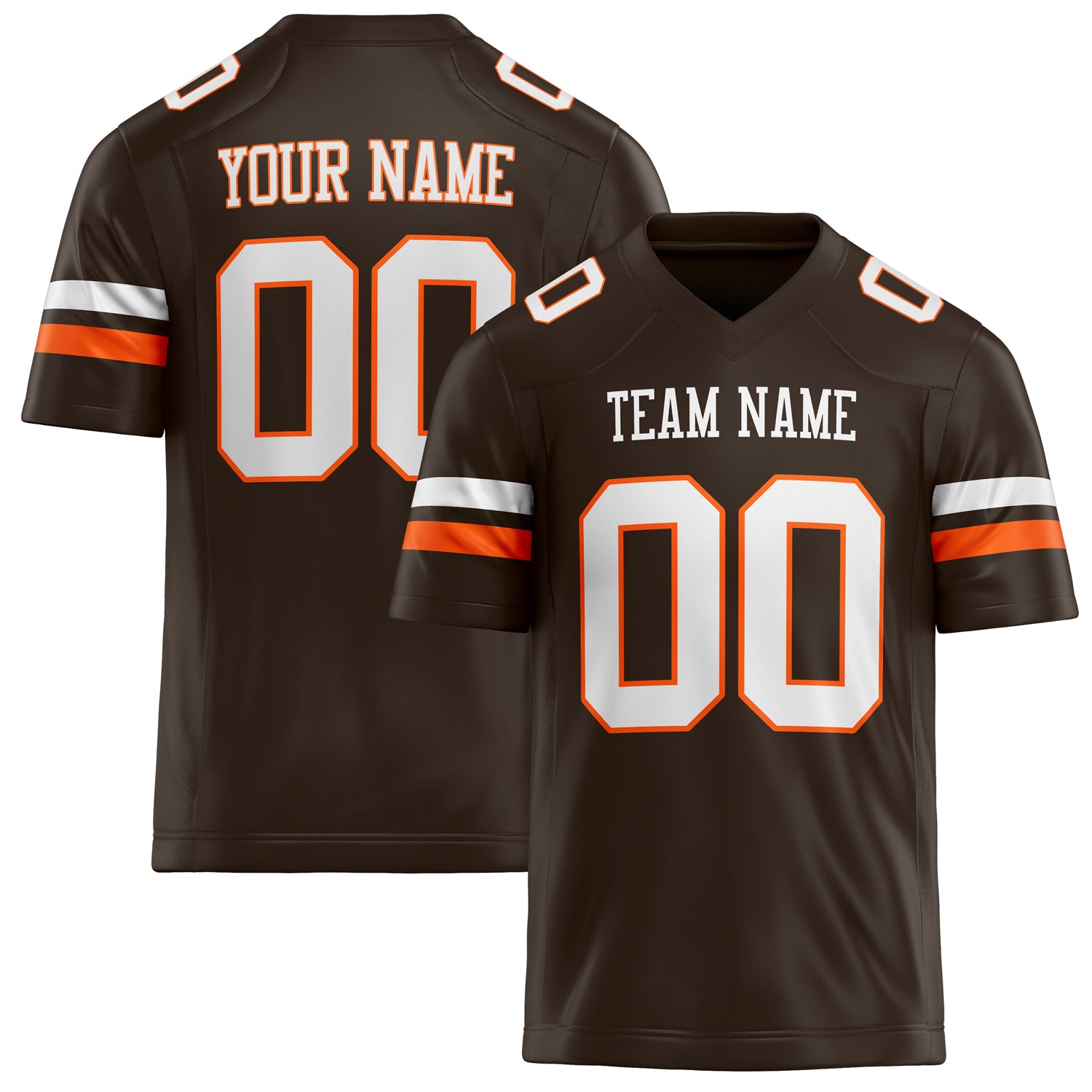 Personalized White Solid Colour Football Jersey FT02240730BR055
