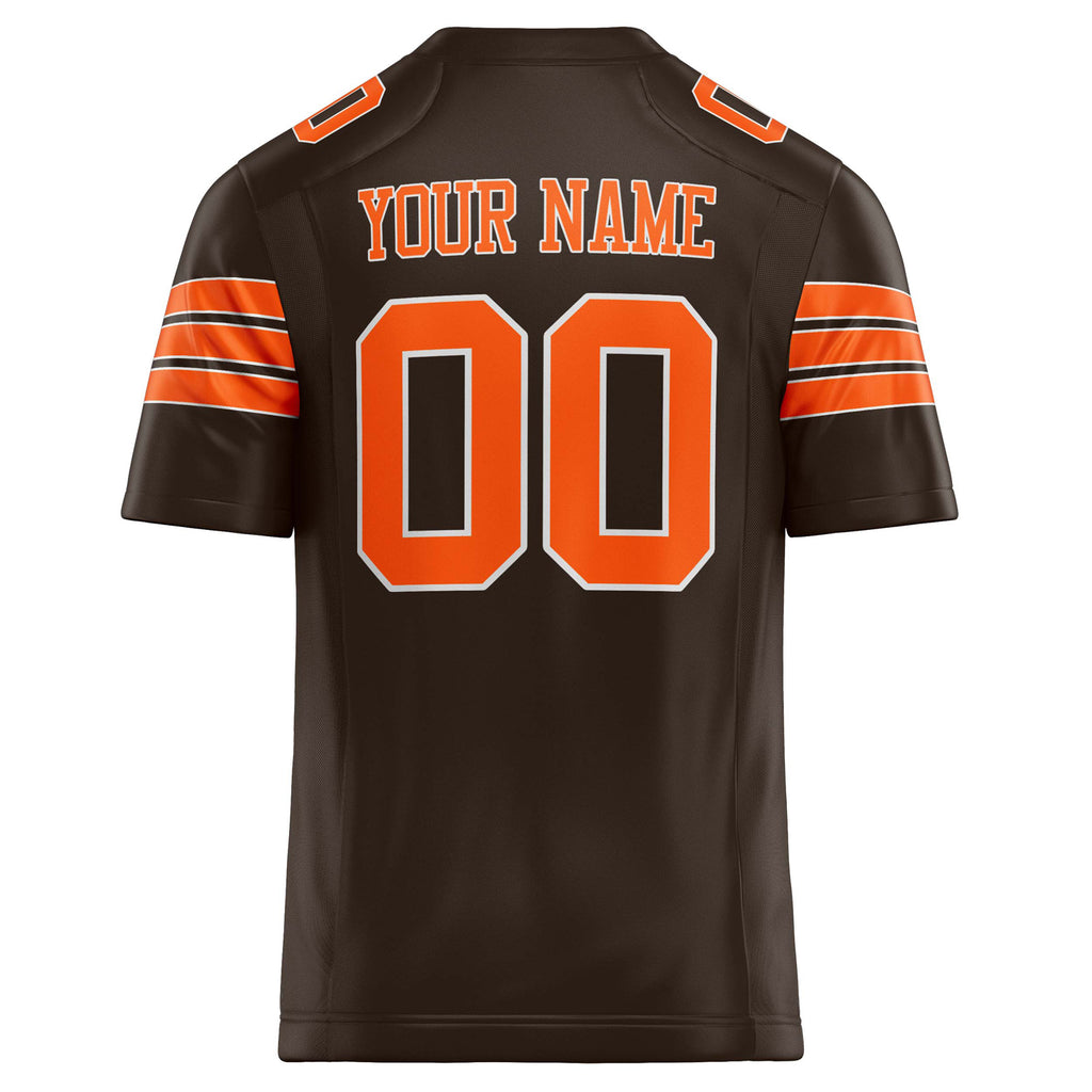 Personalized orange & Solid Colour Football Jersey