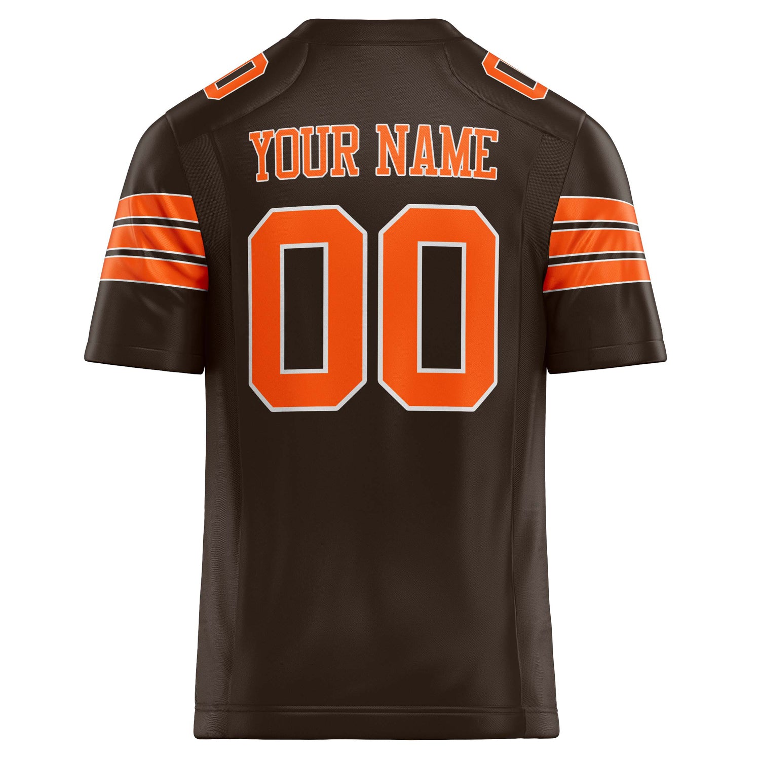 Personalized orange & Solid Colour Football Jersey