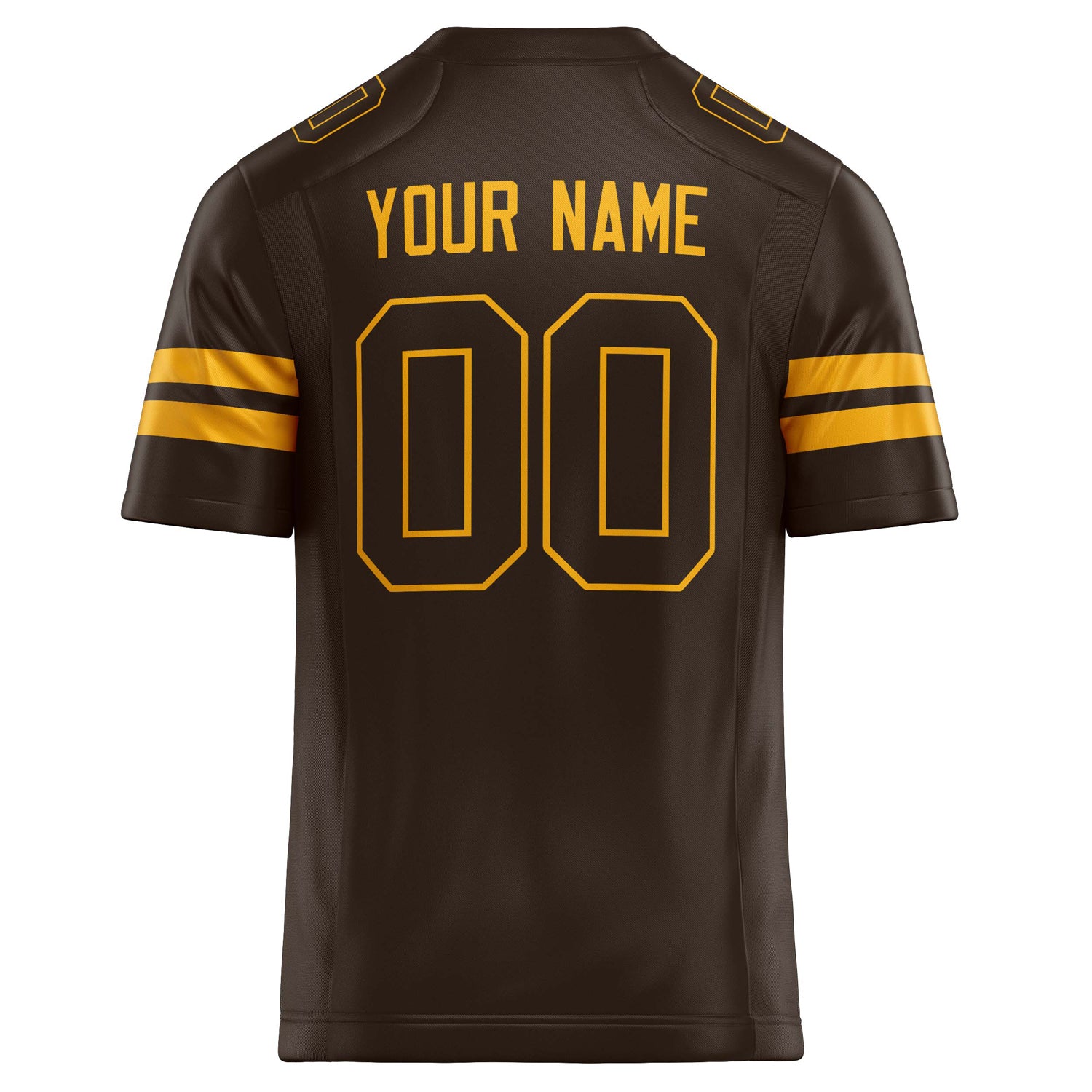 Personalized gold & Solid Colour Football Jersey