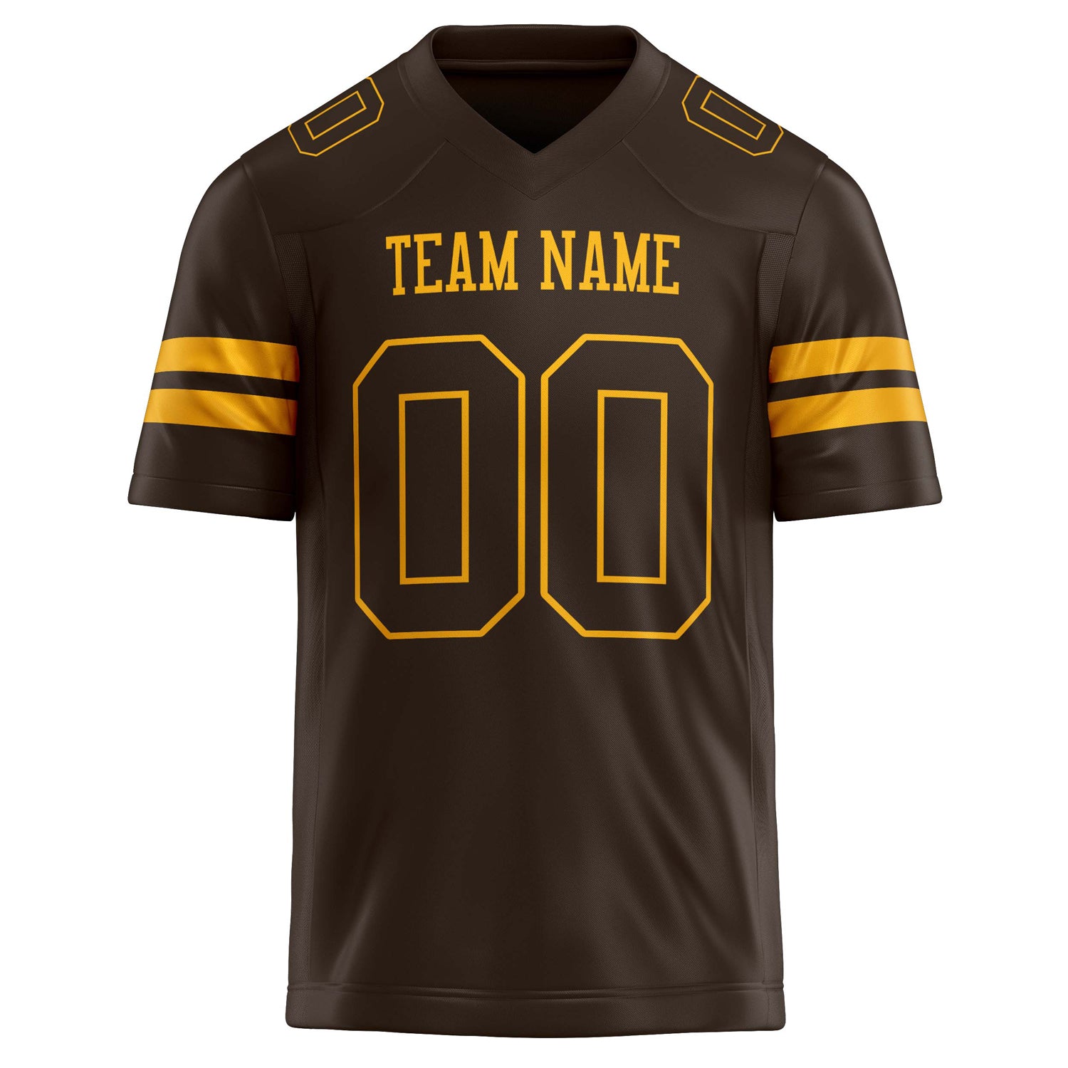 Personalized gold & Solid Colour Football Jersey