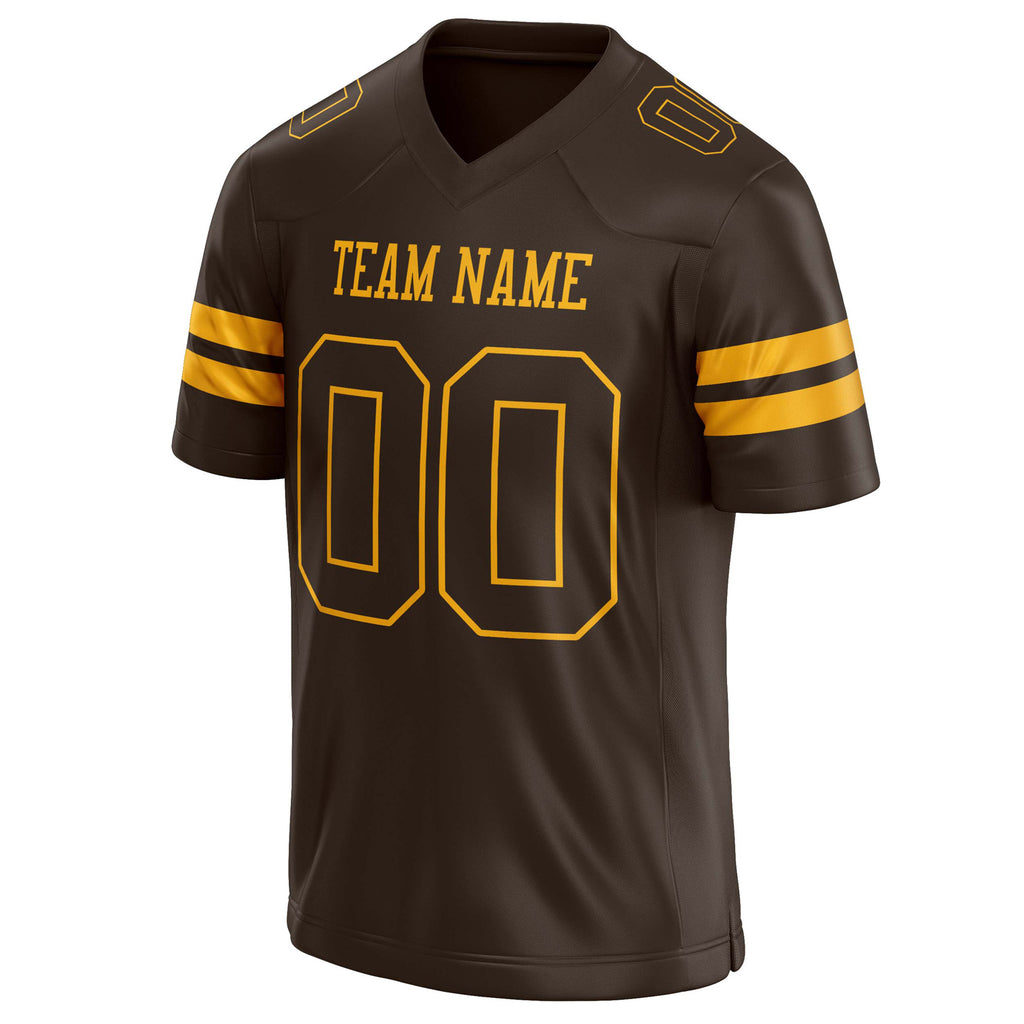 Personalized gold & Solid Colour Football Jersey