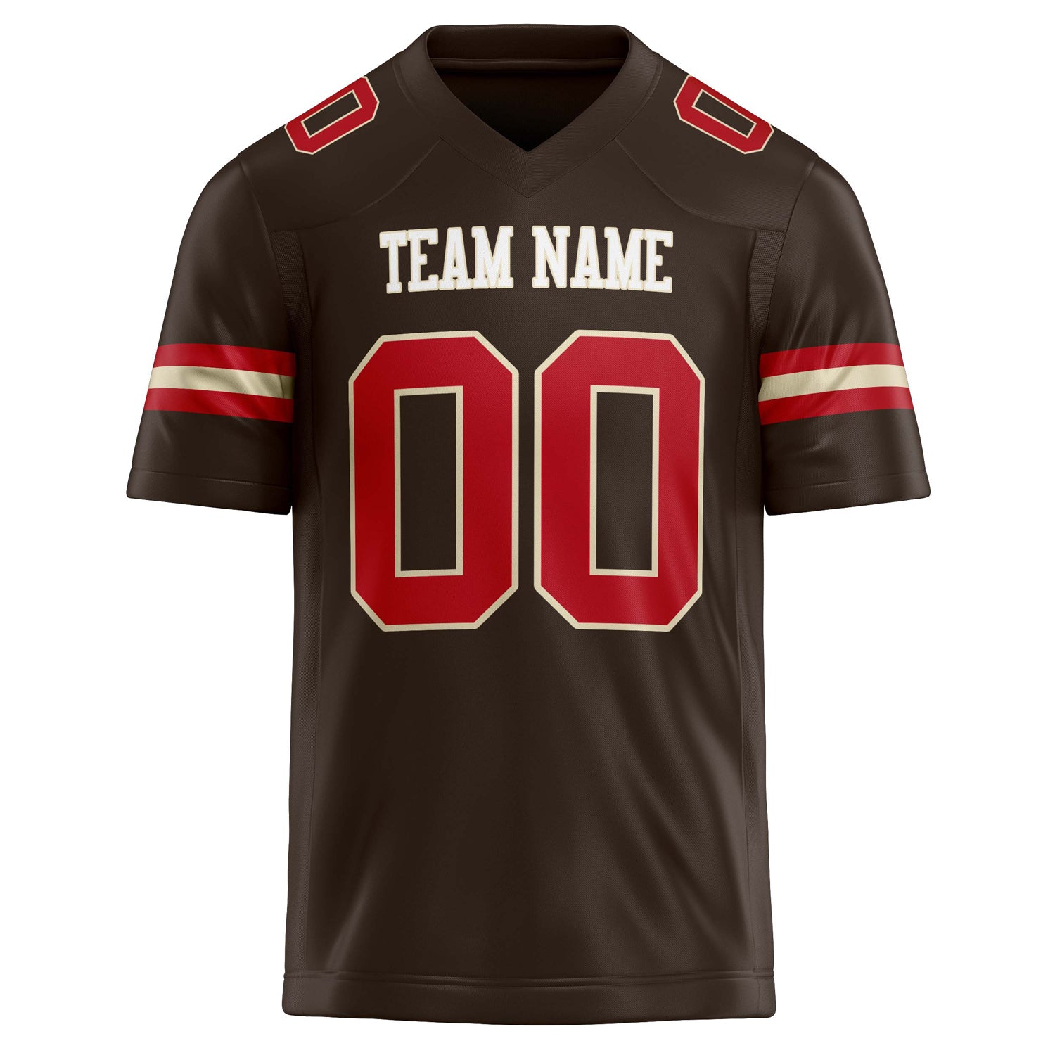 Personalized red & Solid Colour Football Jersey