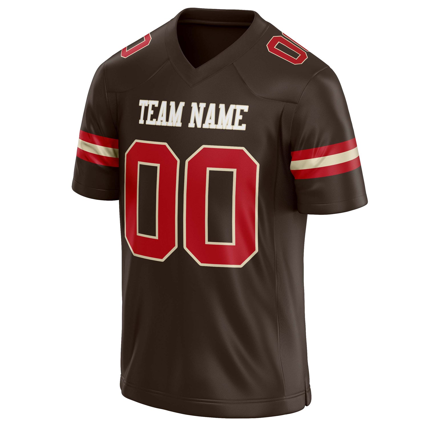 Personalized red & Solid Colour Football Jersey