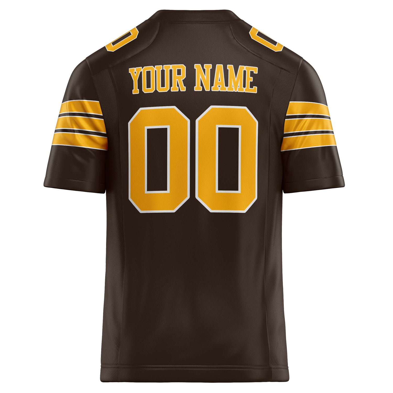 Personalized gold & Solid Colour Football Jersey
