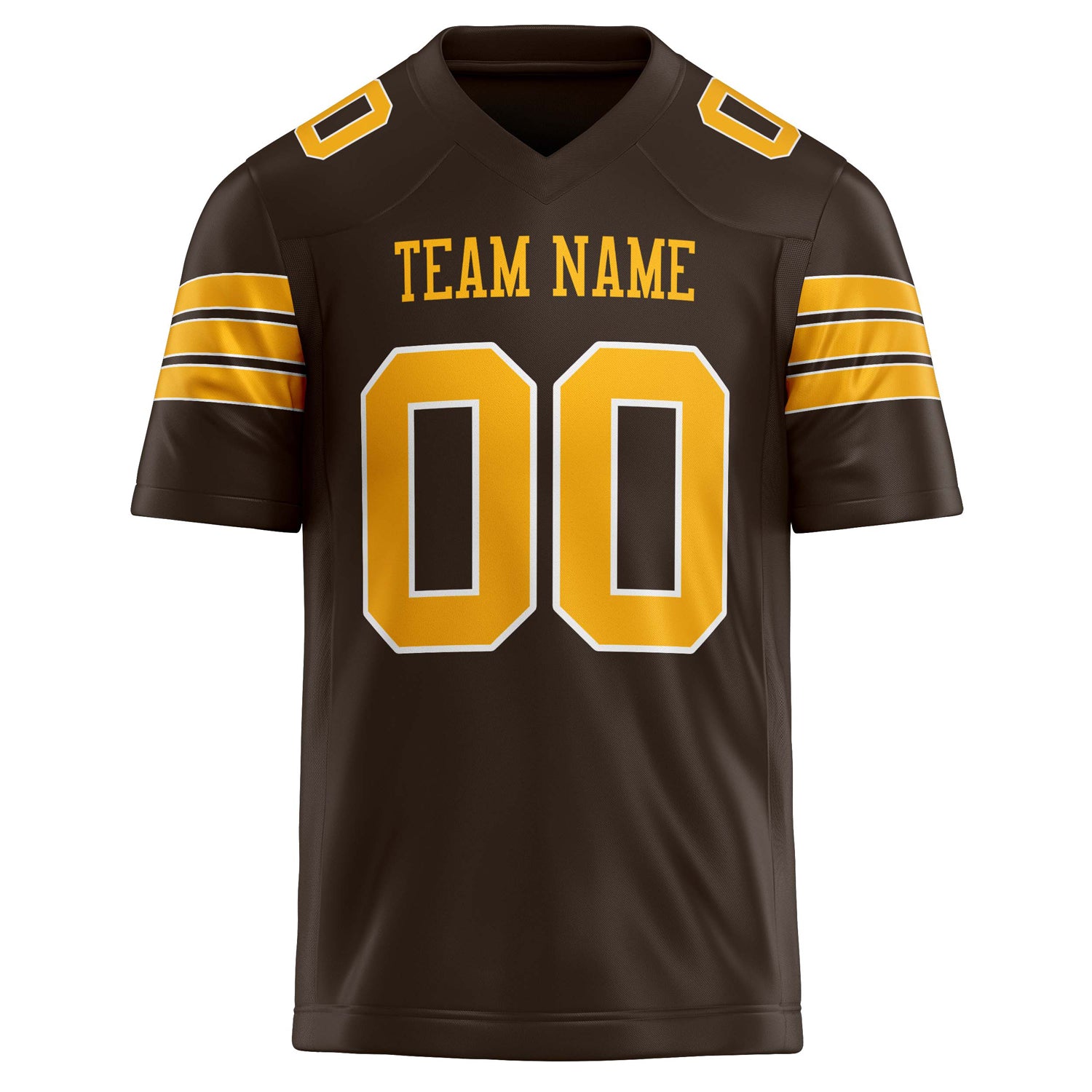 Personalized gold & Solid Colour Football Jersey