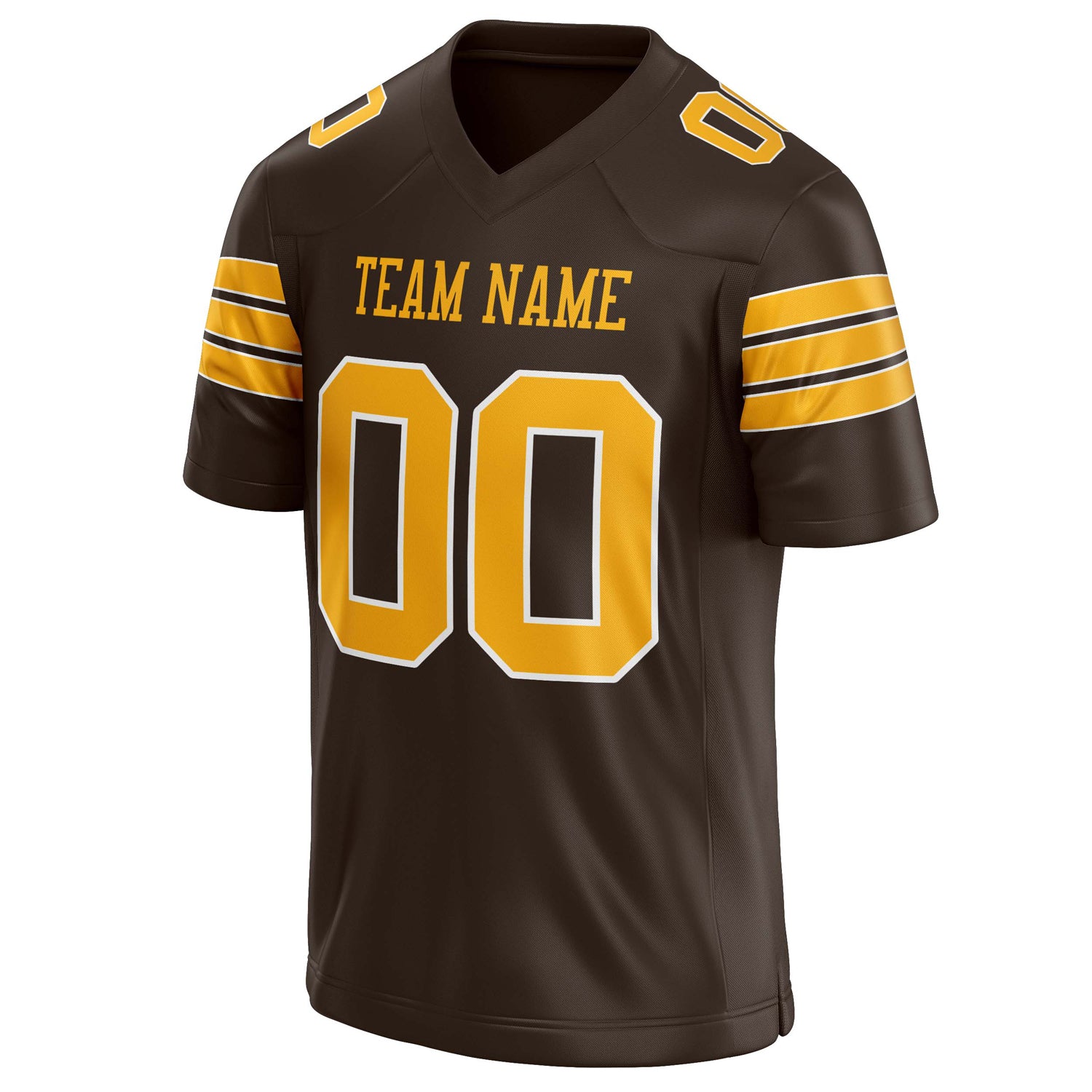 Personalized gold & Solid Colour Football Jersey