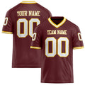 Personalized Burgundy White Solid Colour Football Jersey FT02240730BU063