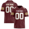 Personalized Burgundy White Solid Colour Football Jersey FT02240730BU067