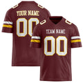Personalized Burgundy White Solid Colour Football Jersey FT02240730BU069