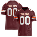 Personalized Burgundy White Solid Colour Football Jersey FT02240730BU074