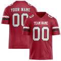 Personalized Cardinal White Solid Colour Football Jersey FT02240730CA085
