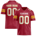 Personalized Cardinal White Solid Colour Football Jersey FT02240730CA086