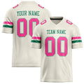 Personalized Cream pink Solid Colour Football Jersey FT02240730CR100