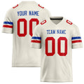 Personalized Cream red Solid Colour Football Jersey FT02240730CR101