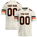 Personalized Cream Black Solid Colour Football Jersey FT02240730CR102